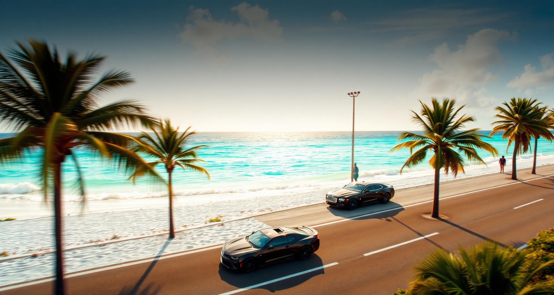 Luxury cars on the Emerald Coast